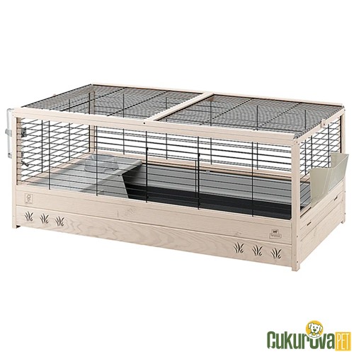 Ferplast Arena 120 Ahşap Tavşan Ve Guinea Pig Kafesi̇ 125 x 64.5 x 51 Cm