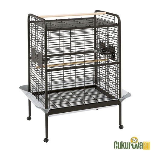 Ferplast Papağan Kafesi̇ Expert 100 Büyük Si̇yah - 124 x 100 x 156 Cm