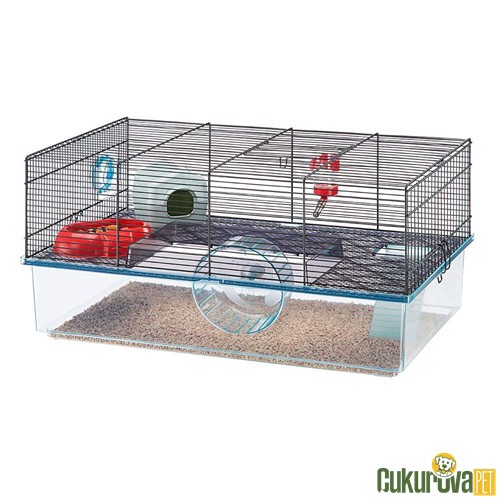 Ferplast Hamster Kafesi̇ Favola Çi̇ft Kapılı - Si̇yah