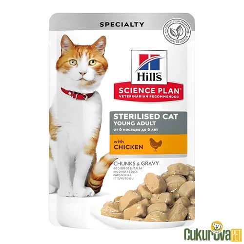 Hill's Tavuklu Pouch Kısırlaştırılmış Kedi Yaş Maması 85 Gr