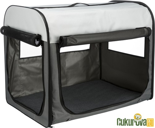 Trixie Kedi & Köpek Taşıma Çantası M - L, Koyu Gri - Açık Gri, 70 x 75 x 95 Cm