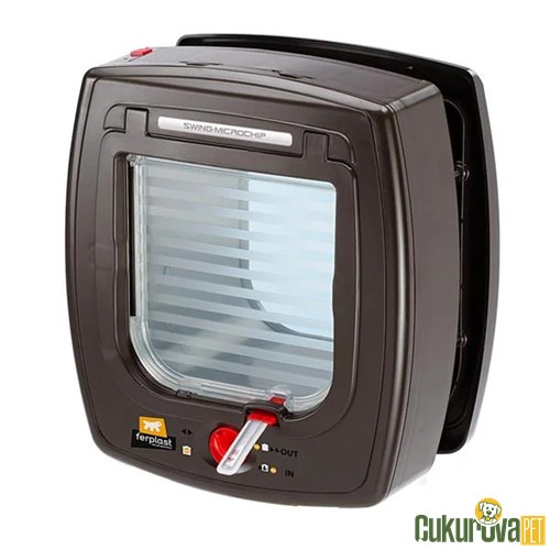 Ferplast Swing Microchip Mikroçipli Brown Kedi & Köpek Kapısı