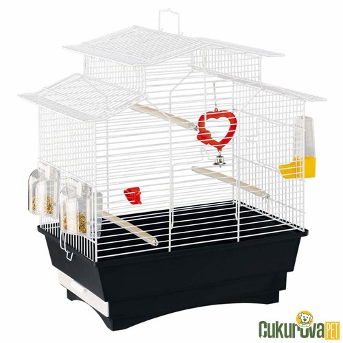 Ferplast Pagoda Kuş Kafesi Siyah 47 x 29.5 x 50 Cm