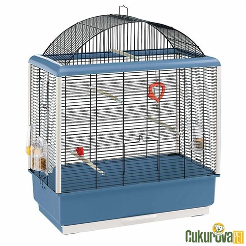 Ferplast Palladio 4 Kuş Kafesi Mavi - 59 x 33 x 69 Cm