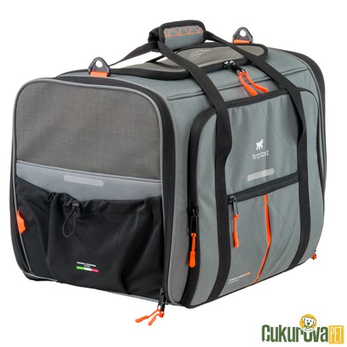 Ferplast Voyager Carrier Pro 450 Kedi & Köpek Taşıma Çantası Gri - 50 x 39 x 39 Cm