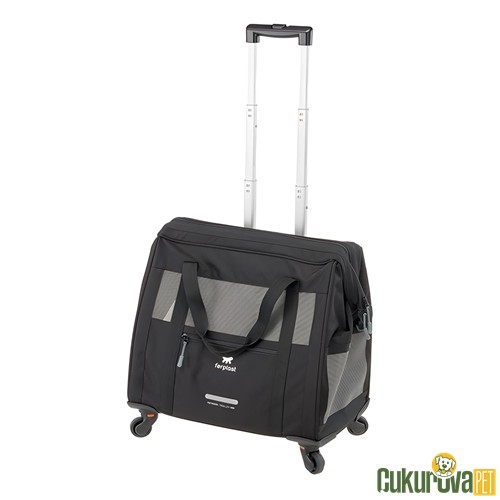 Ferplast Voyager 450 Tekerlekli Kedi & Köpek Taşıma Çantası Siyah - 46 x 26 x 48 Cm