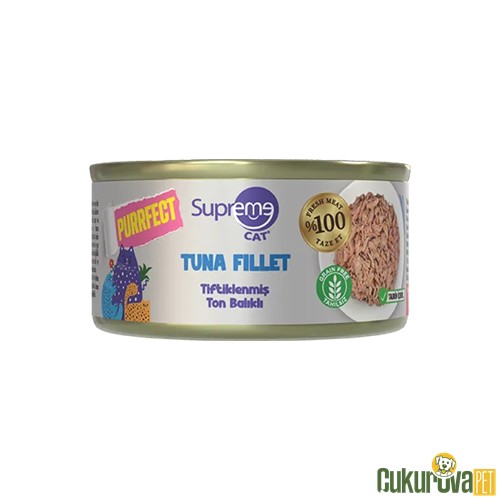 Supreme Tiftiklenmiş Ton Balıklı Yetişkin Kedi Konservesi 70 Gr