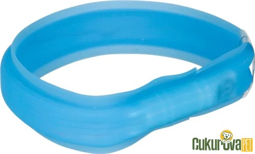 TRIXIE IŞIKLI KÖPEK BOYUN TASMASI 70 CM x 30 MM - MAVİ L - XL