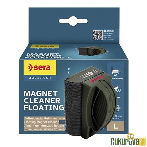 SERA YÜZEN MIKNATISLI CAM SİLECEĞİ L - 10 MM