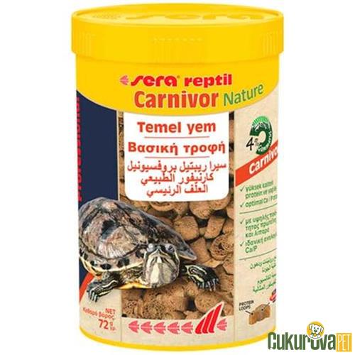 SERA REPTIL CARNIVOR NATURE SÜRÜNGEN YEMİ 250 ML - 72 GR 