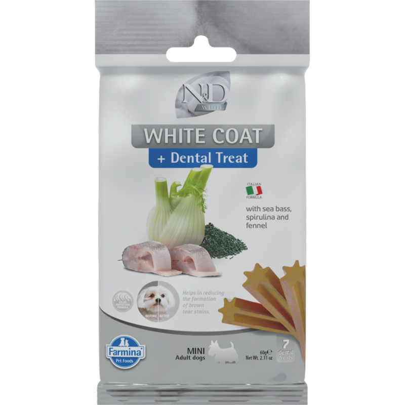 N&D Dental Treat White Coat Mini Köpek Ödülü 60 Gr Dental Snack