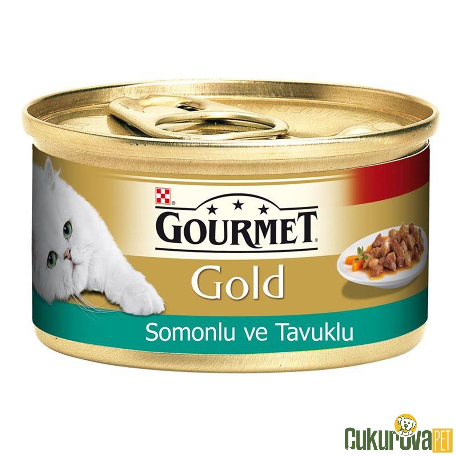 Gourmet Gold Parça Etli̇ Somonlu Ve Tavuklu Kedi̇ Konservesi̇ 85 Gr