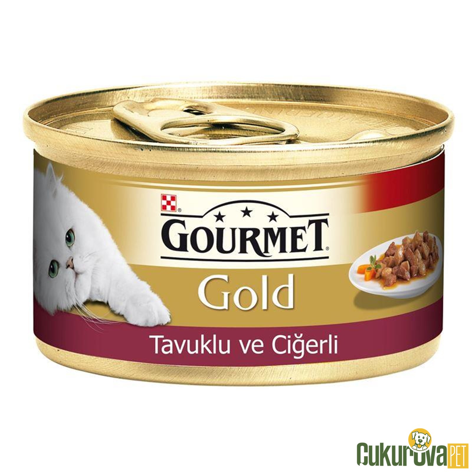 Gourmet Gold Soslu Parça Etli̇ Tavuklu Ci̇ğerli̇ Yeti̇şki̇n Kedi̇ Konservesi̇ 85 Gr