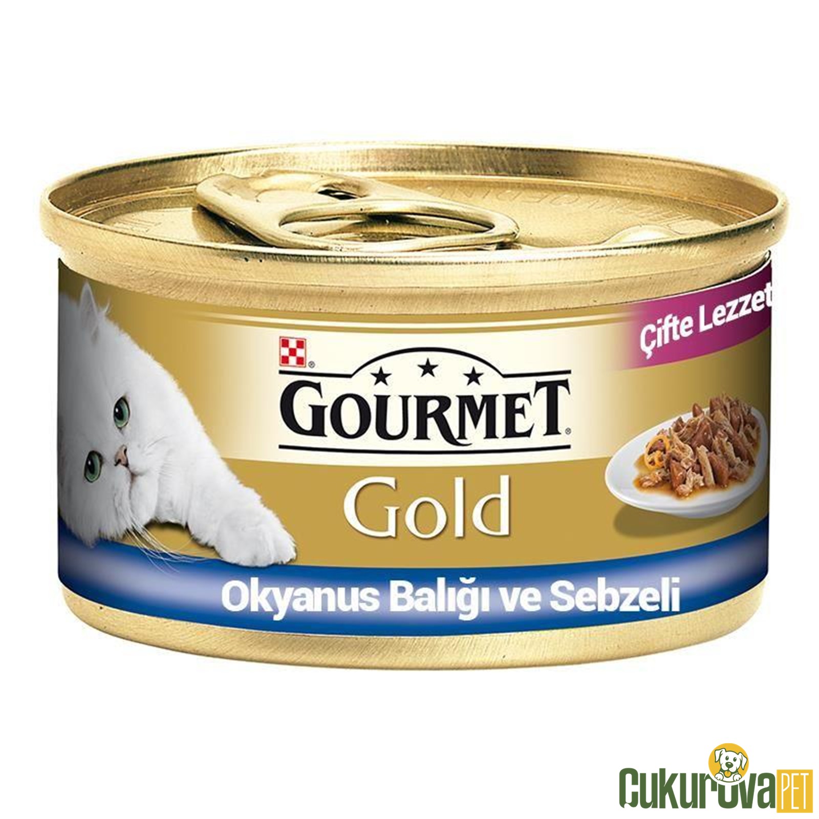 Gourmet Gold Sos İçi̇nde Parça Etli̇ Okyanus Balığı Ve Ispanaklı Kedi̇ Konservesi̇ 85 Gr