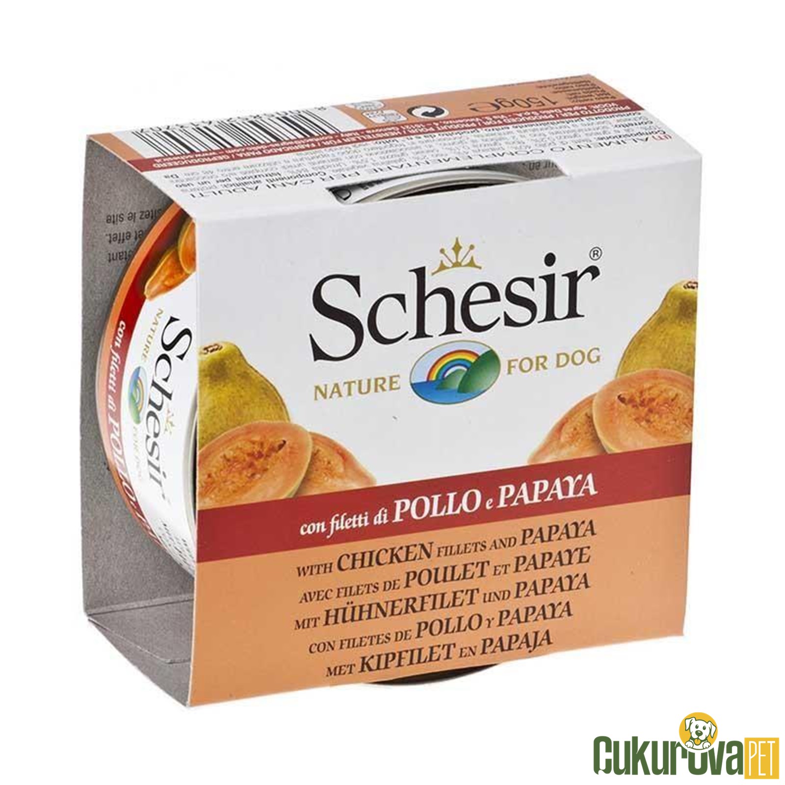 Schesir Fruit Tavuk Ve Papayalı Köpek Konservesi̇ - 150 Gr
