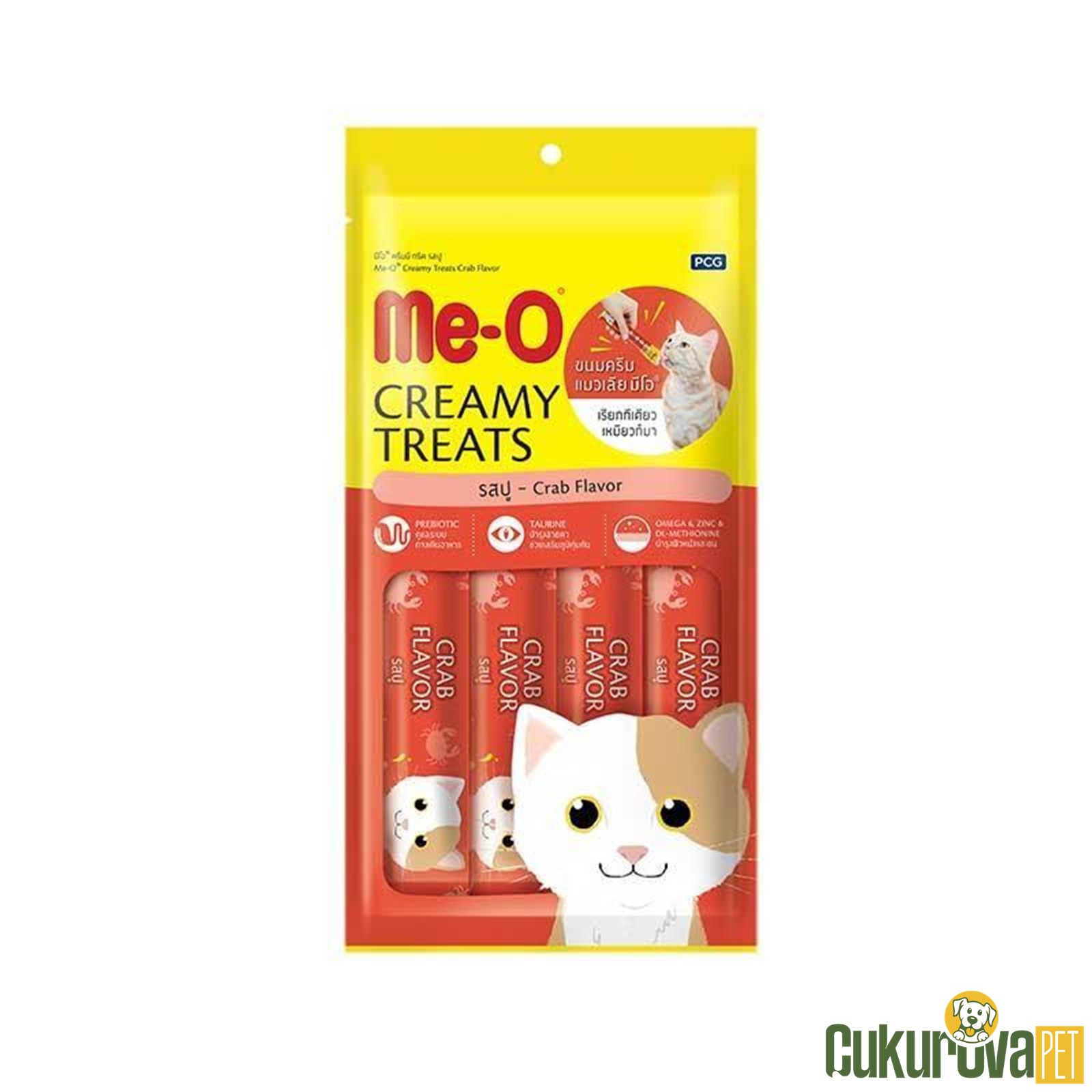 Me-o Yengeç Ve Ton Balığı Krema Kedi̇ Ödülü 4 x 15 Gr