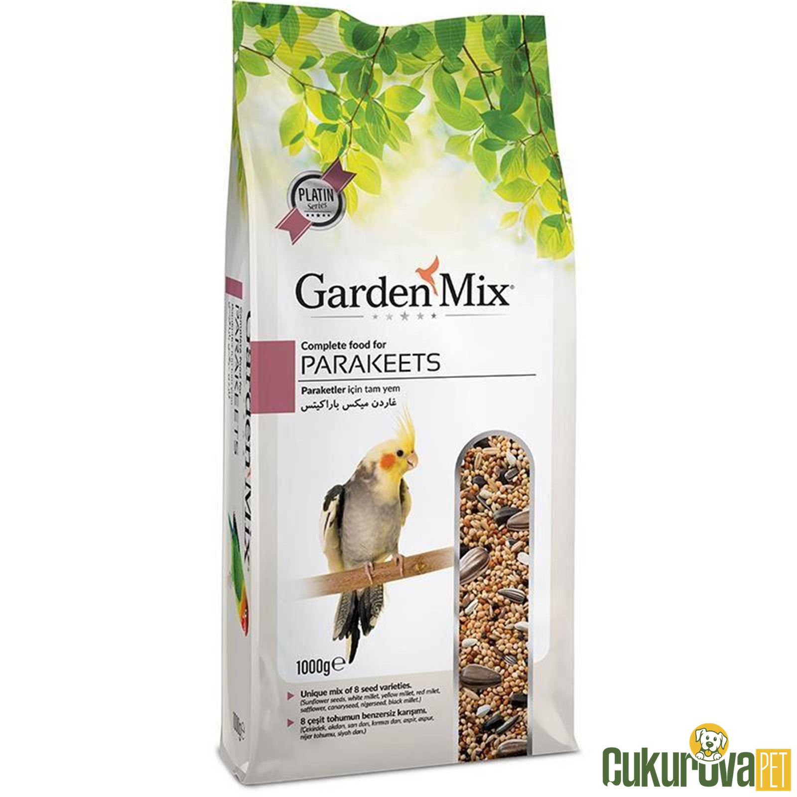 Gardenmix Platin Parakeets Paraket Yemi 1 Kg