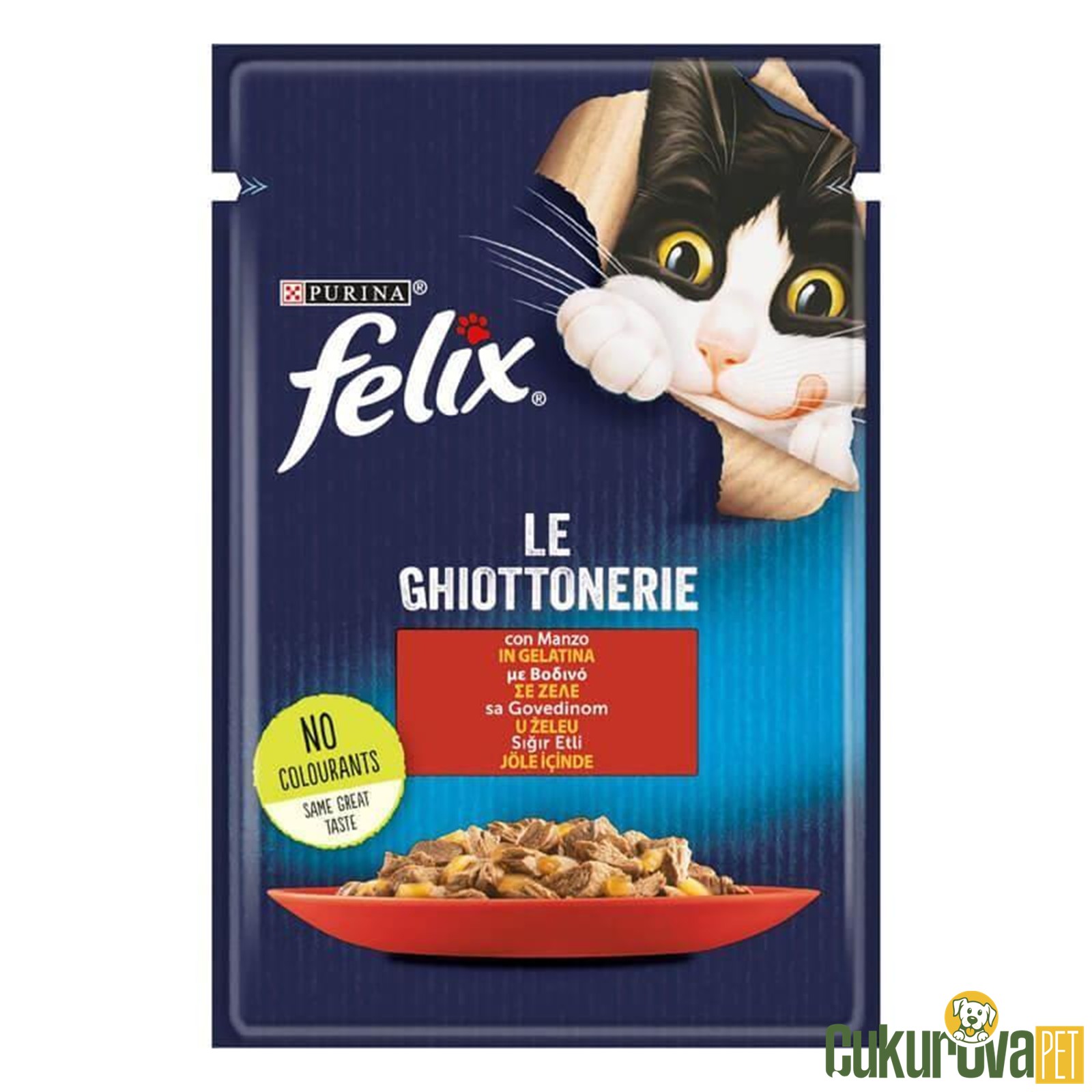 Felix Sığır Etli̇ Yeti̇şki̇n Kedi̇ Yaş Maması 85 Gr