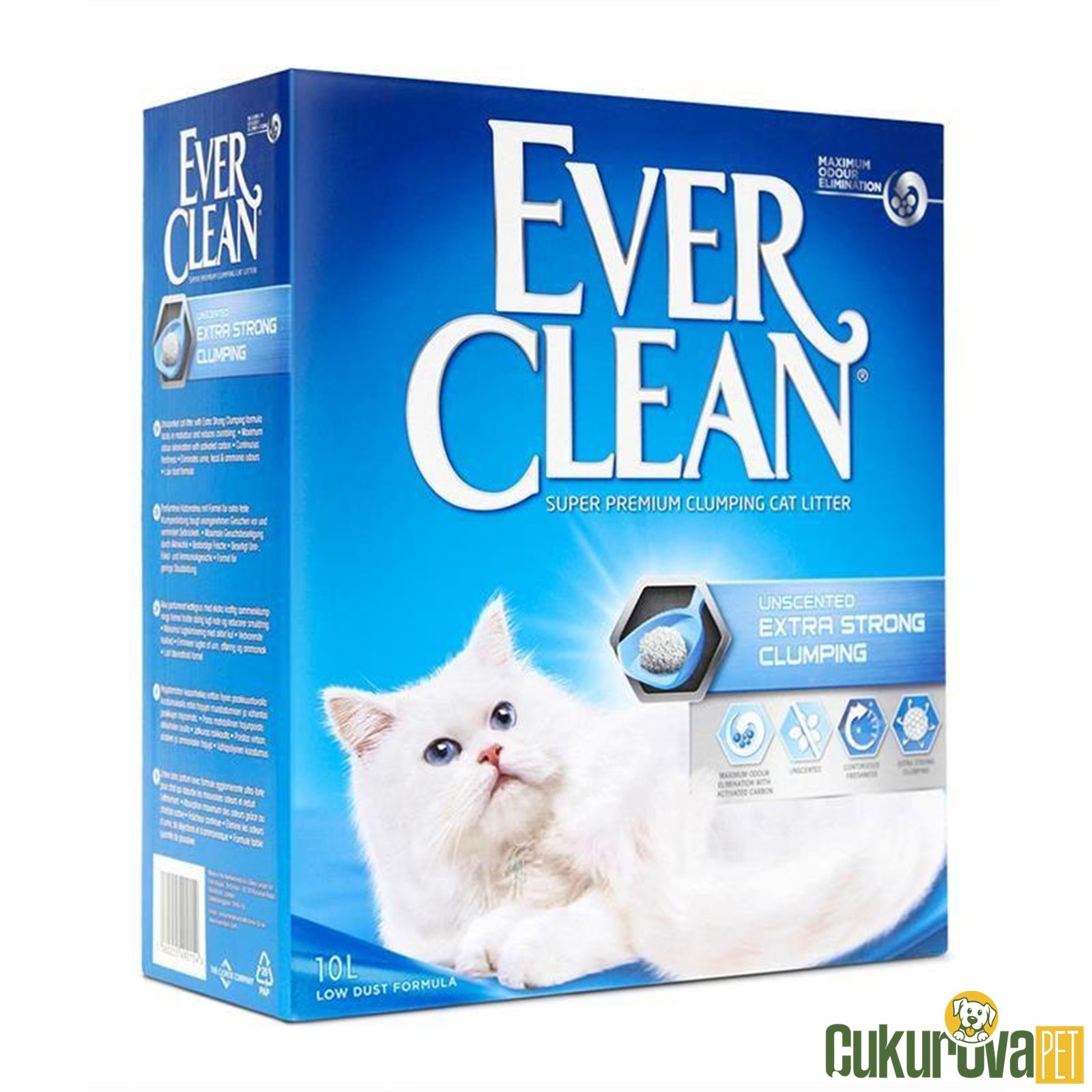 Ever Clean Extra Stength Ekstra Güçlü Kokusuz Topaklanan Kedi Kumu 10 L