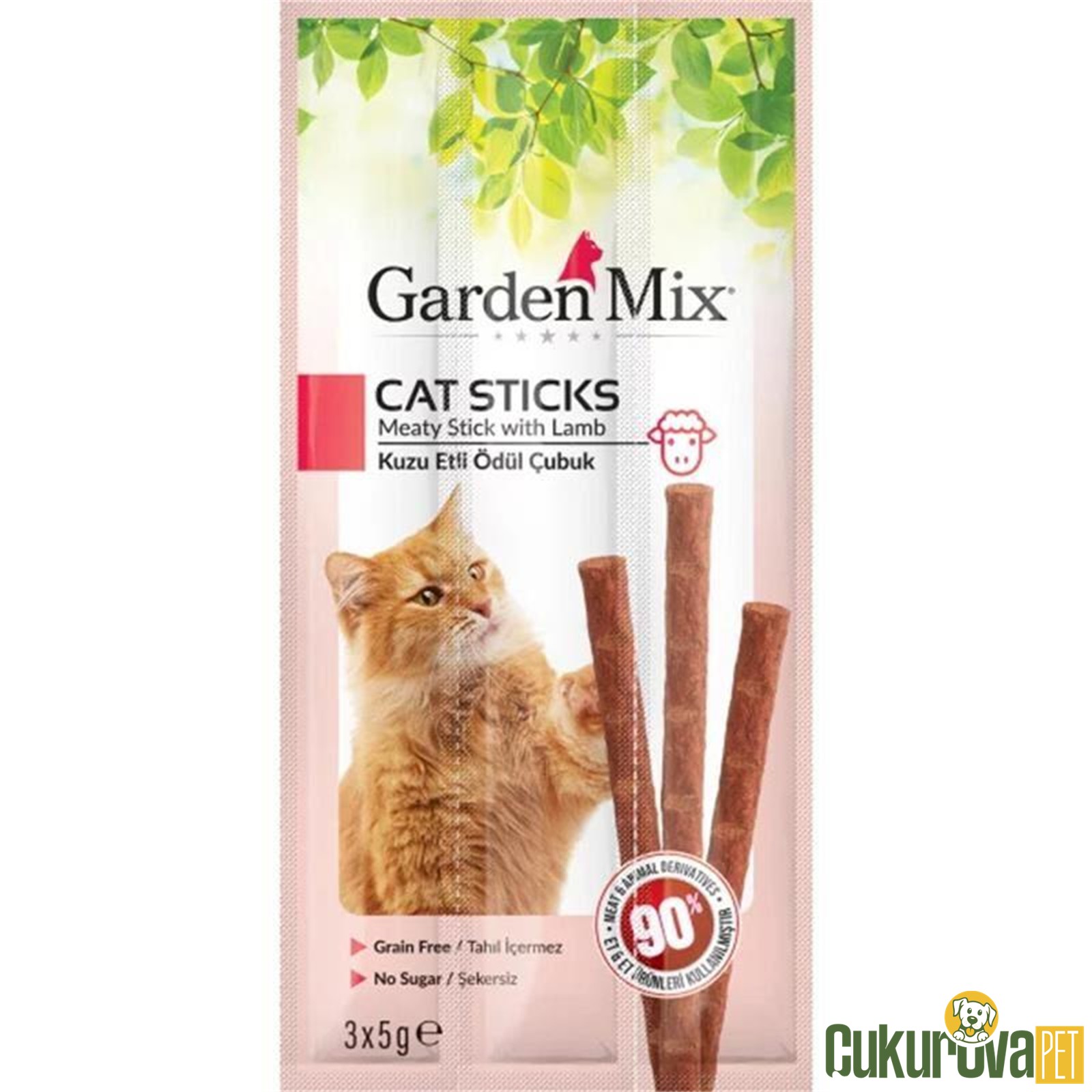 Gardenmix Kuzu Etli Ödül Çubuğu 3'lü 15 Gr