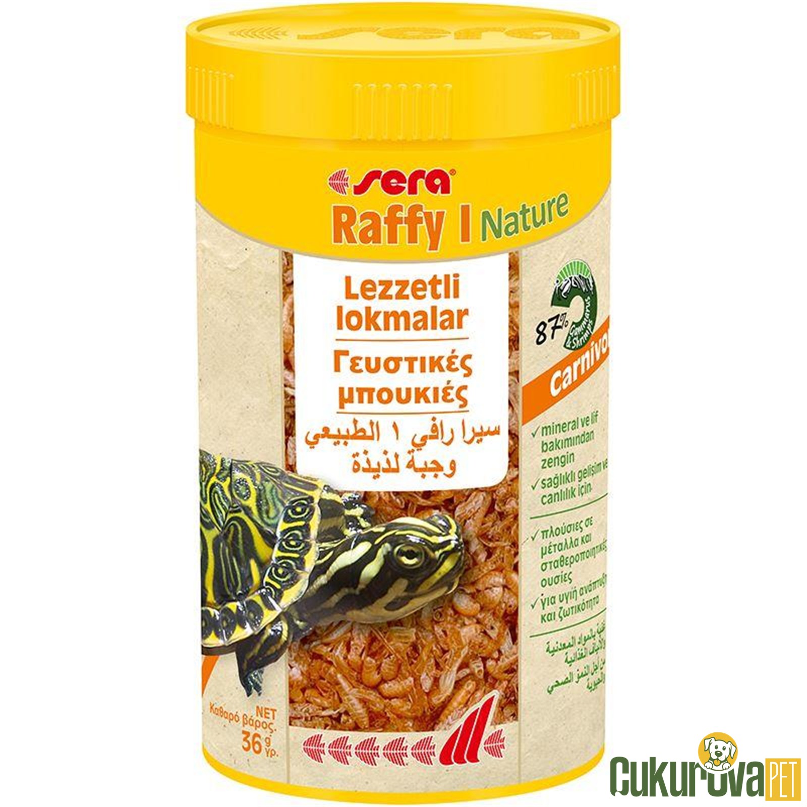 Sera Raffy I Nature Kaplumbağa Yemi̇ 250 Ml - 36 Gr