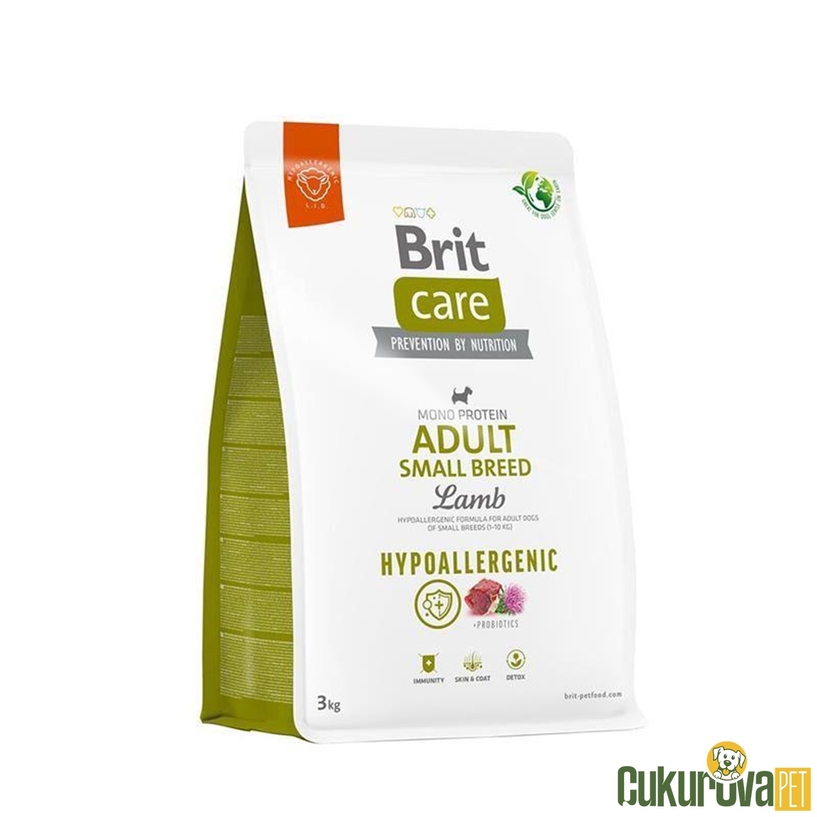 Brit Care Mono Protein Adult Small Breed Kuzulu Ve Pirinçli Yetişki̇n Köpek Maması 3 Kg