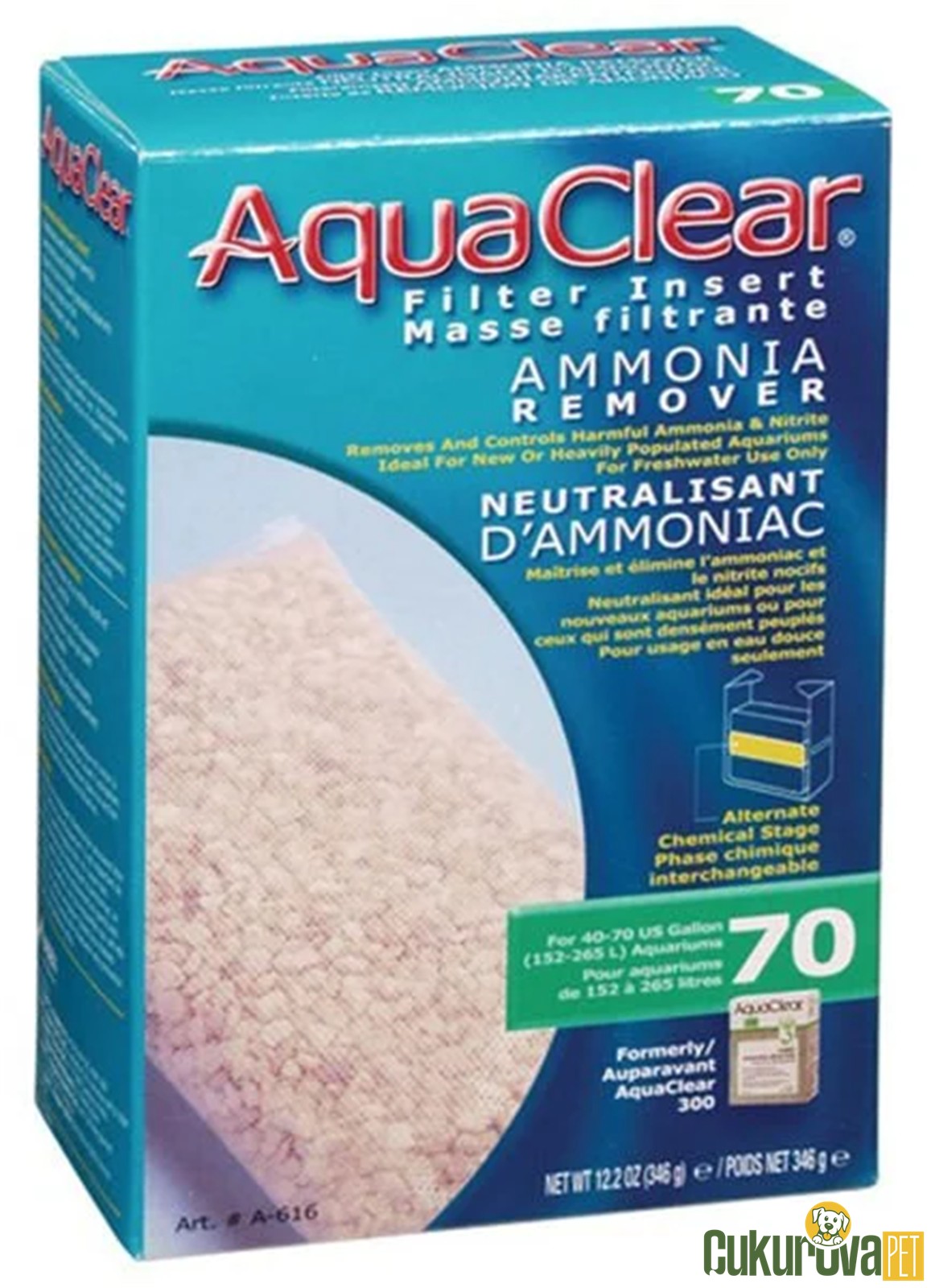 Aquaclear 70 Yedek Amonyak Gi̇deri̇ci̇ 346 Gr