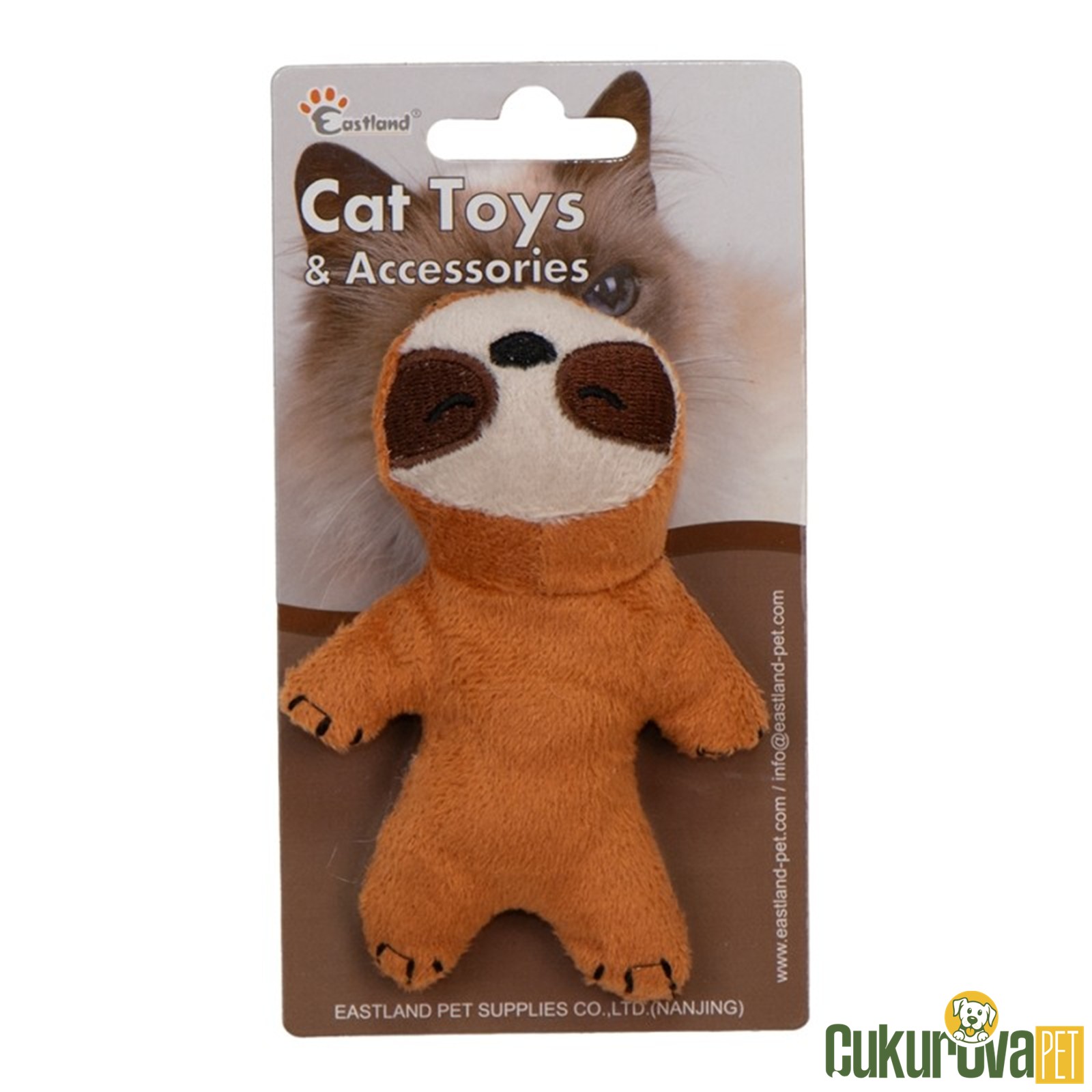 Eastland Kedi̇ Oyuncağı Catnipli Peluş Tembel Hayvan 12 Cm