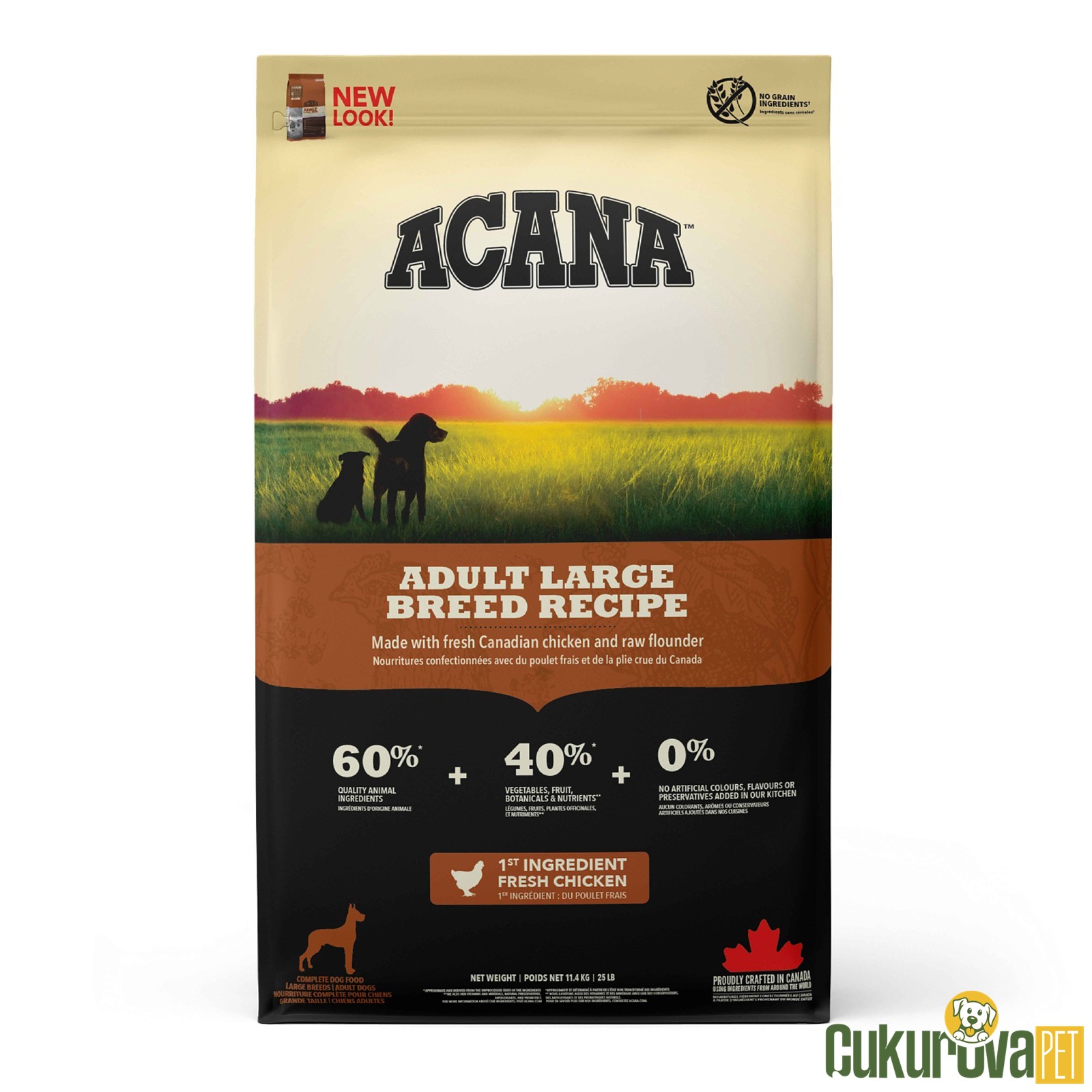 Acana Adult Large Breed Recipe Yetişkin Köpek Maması 11.4 Kg