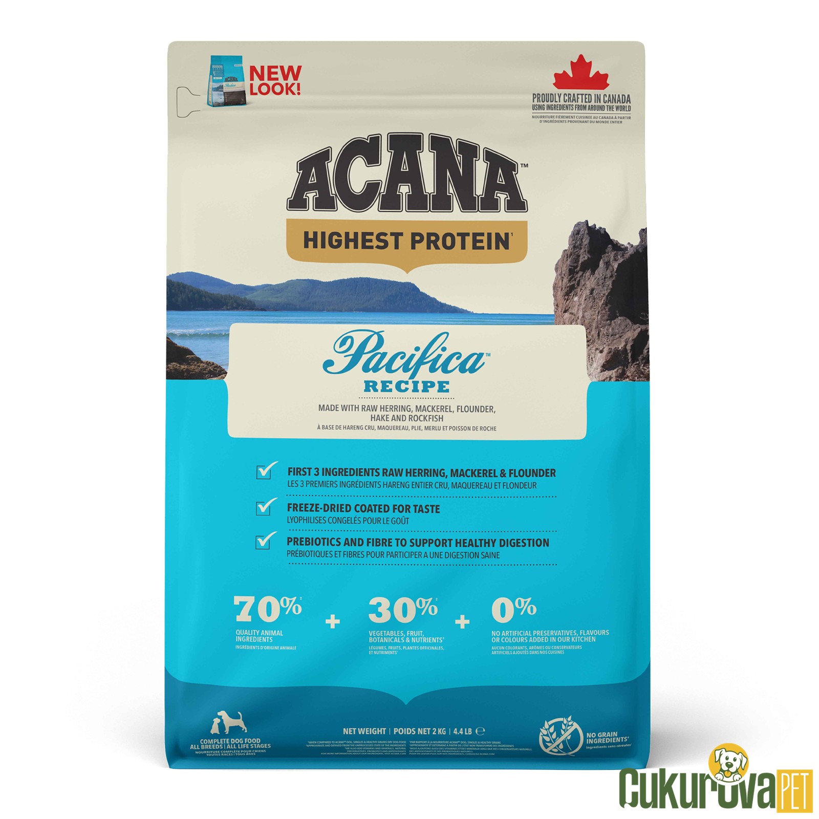 Acana Pacifica Recipe Tüm Yaşam Evreleri İçin Köpek Maması 2 Kg