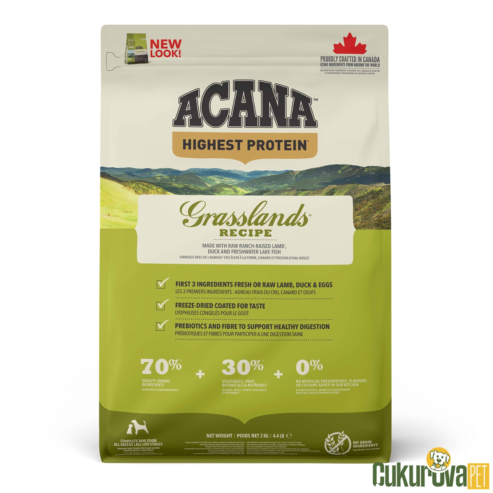 Acana Grasslands Recipe Tüm Yaşam Evreleri İçin Köpek Maması 11.4 Kg