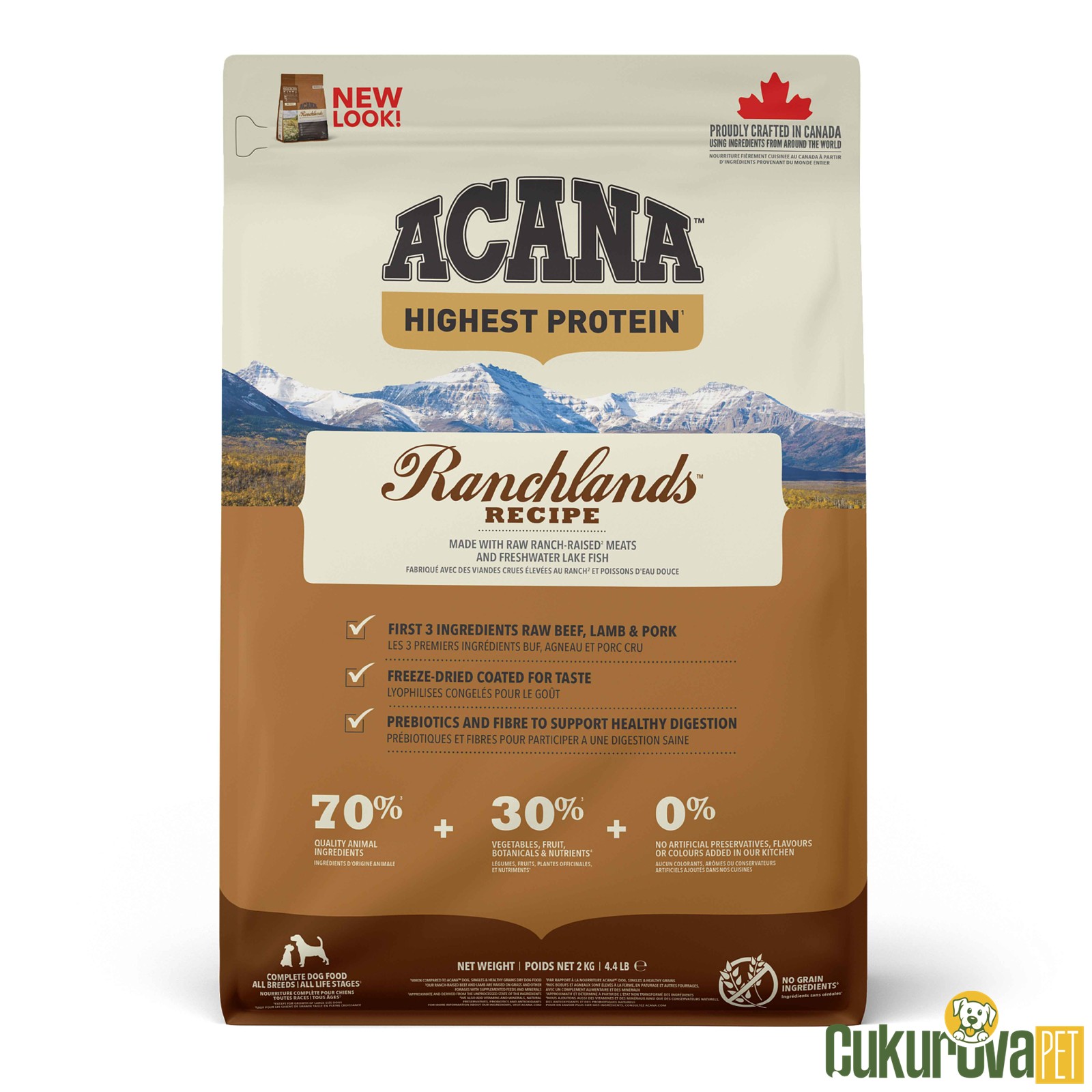 Acana Ranchlands Recipe Tüm Yaşam Evreleri İçin Köpek Maması 2 Kg
