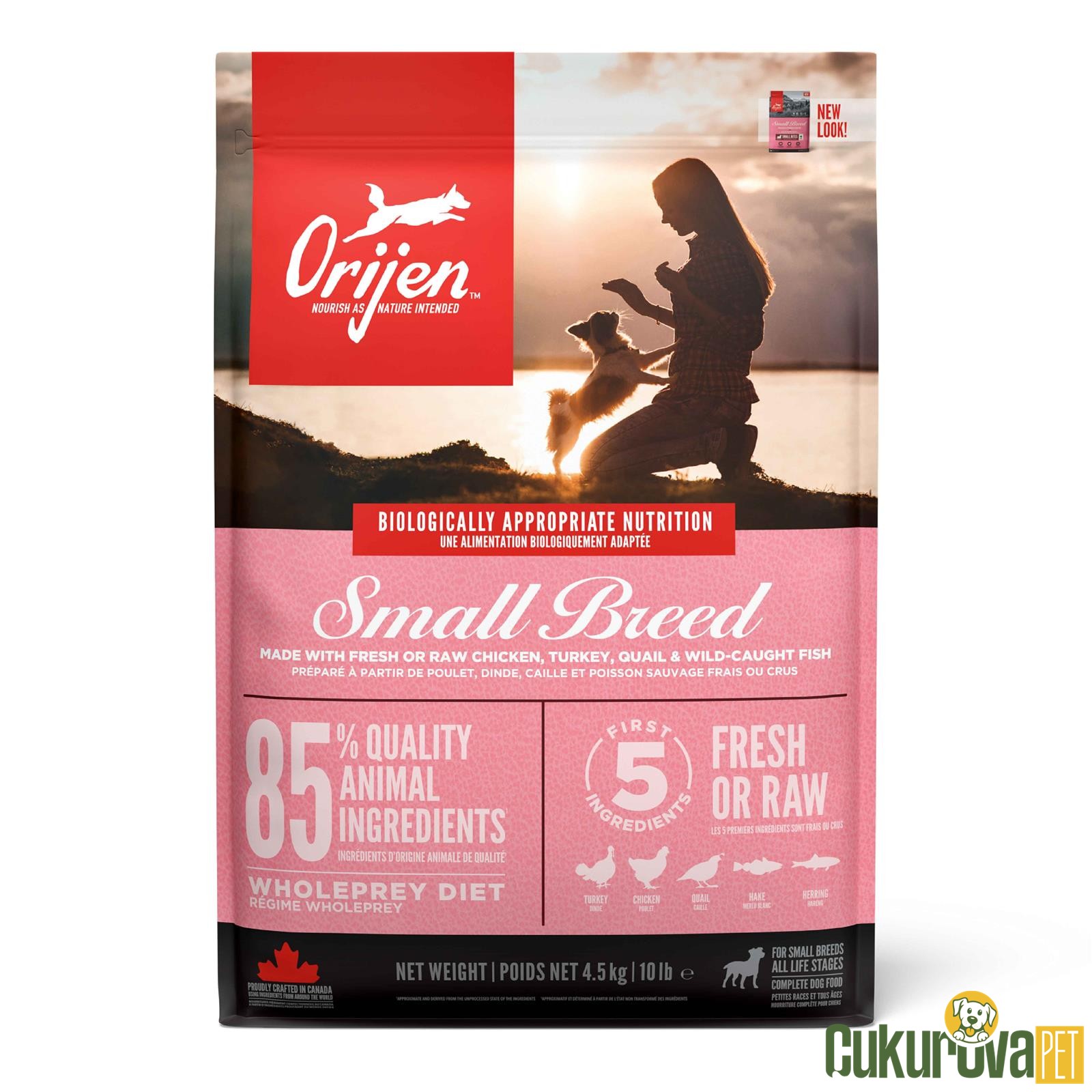 Orijen Small Breed Tüm Yaşam Evreleri İçin Köpek Maması 4.5 Kg