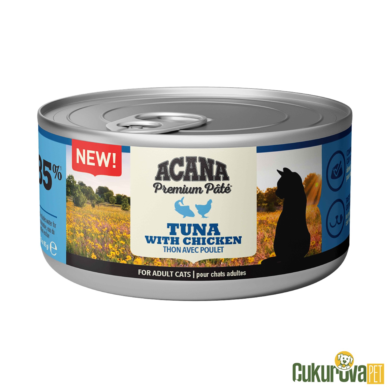 Acana Premium Pate Ton Balıklı Ve Tavuklu Yetişkin Kedi Konservesi 85 Gr