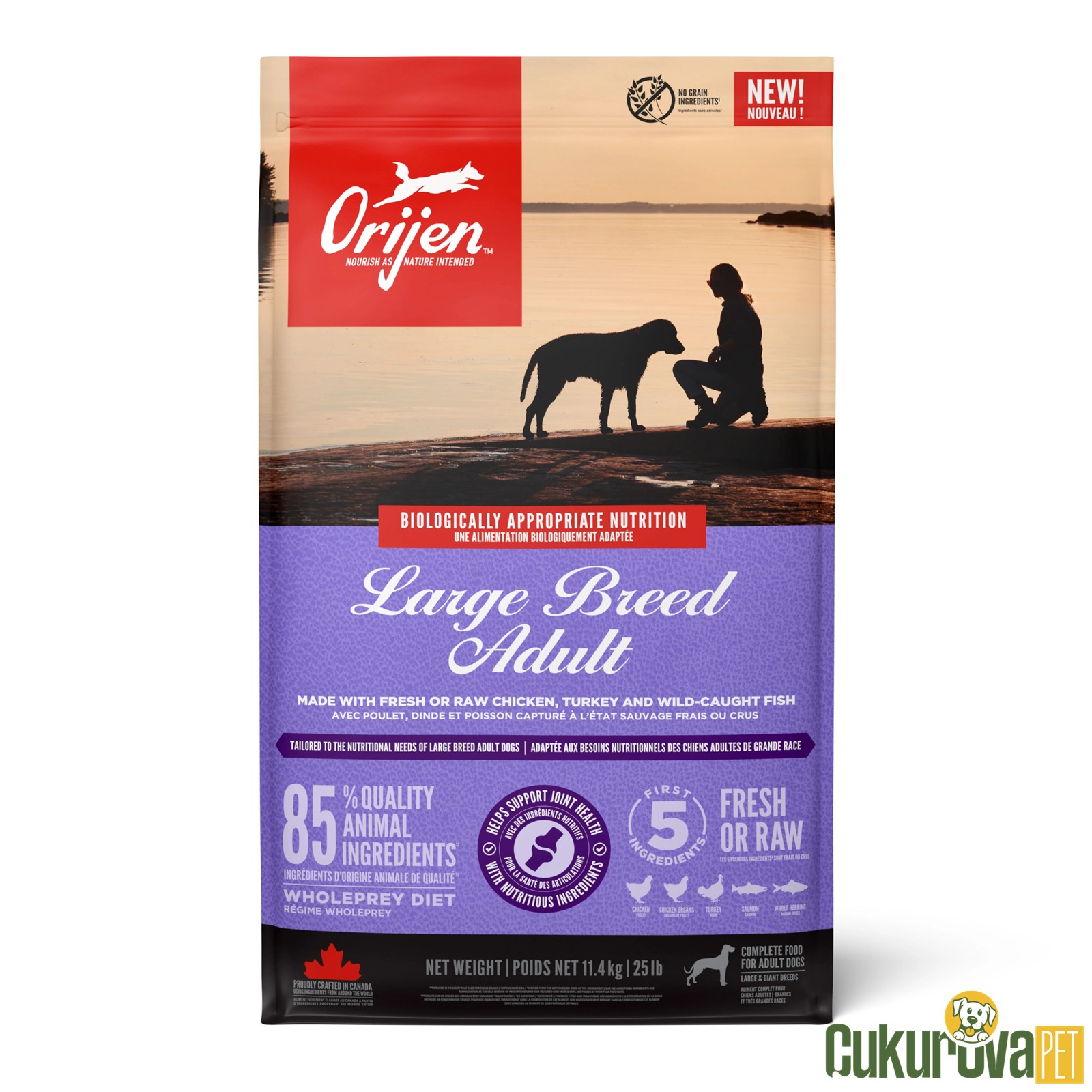 Orijen Large Adult Breed Yetişkin Köpek Maması 11.4 Kg