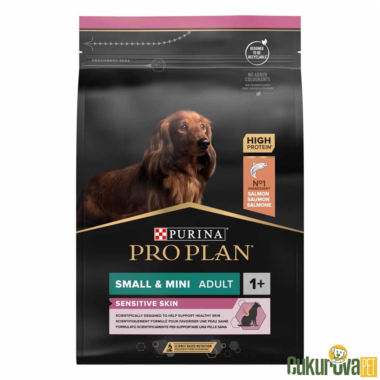Pro Plan Small & Mini Adult Sensitive Skin Somonlu Yetişkin Köpek Maması 7 Kg