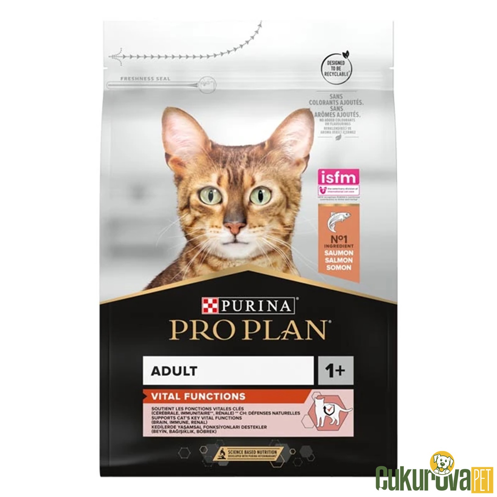 Pro Plan Vital Functions Somonlu Ve Pirinçli Yetişkin Kedi Maması 3 Kg