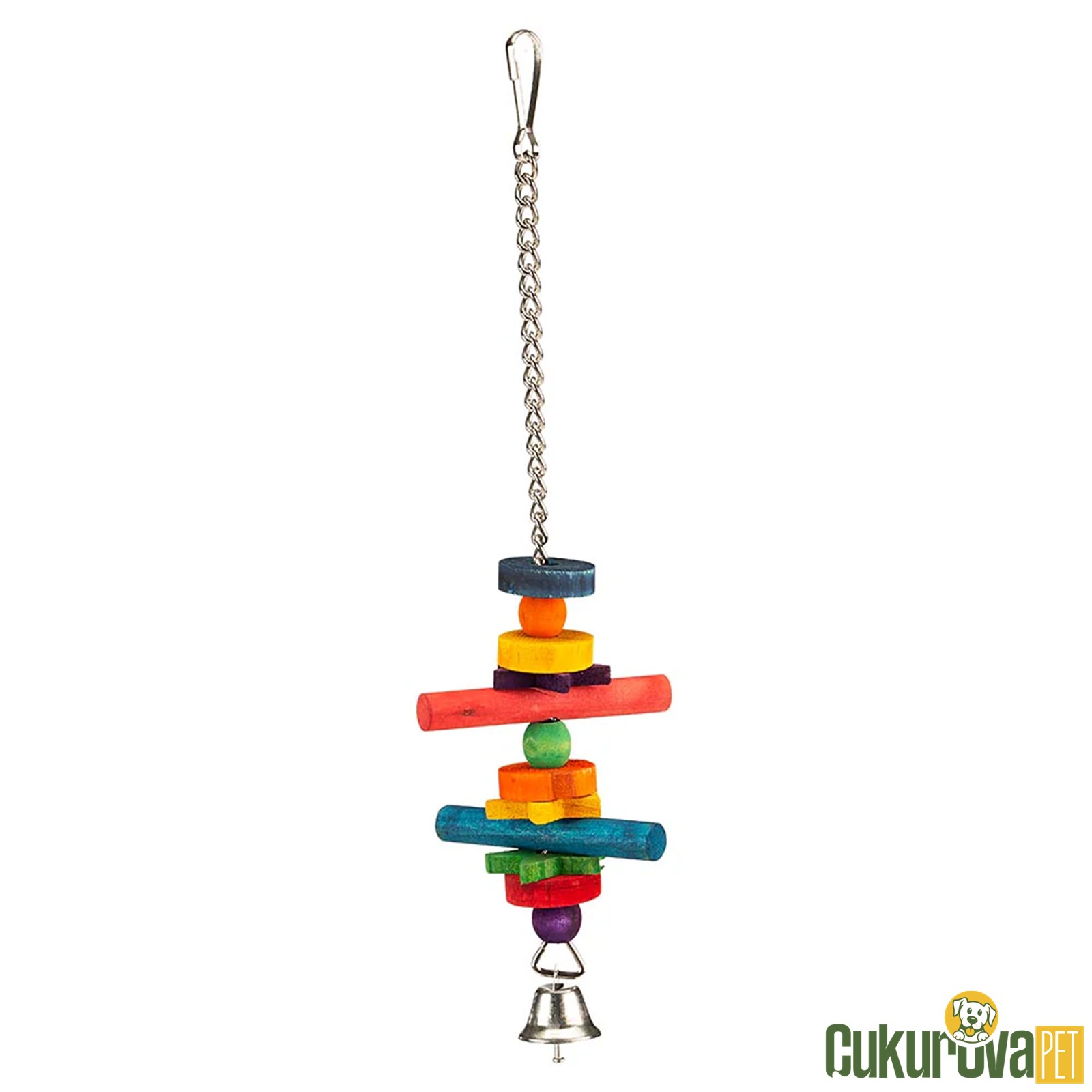 Ferplast Pa 4904 Renkli Ahşap Kuş Oyuncağı S - 31 Cm