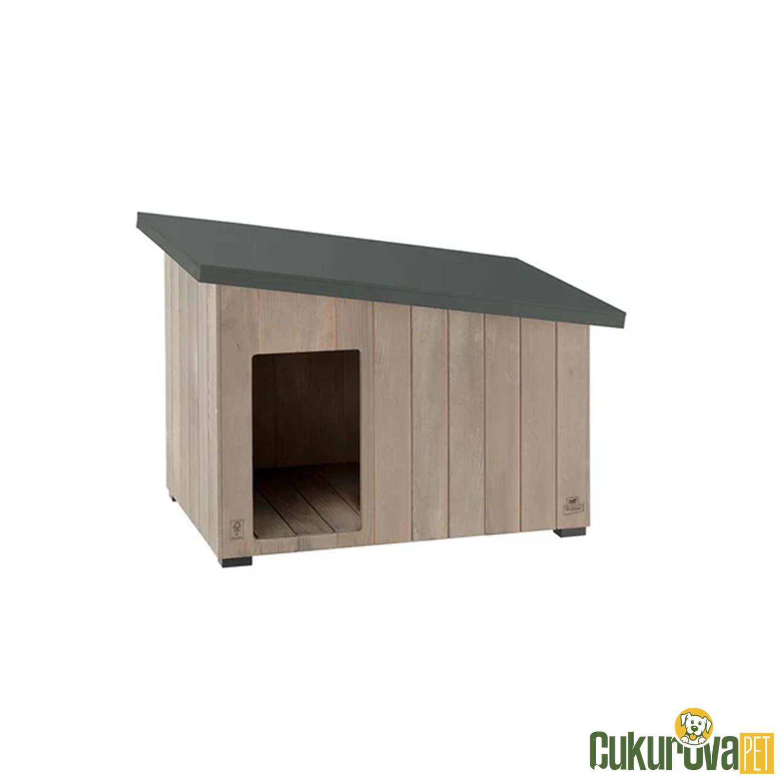 Ferplast Argo 80 Ahşap Köpek Kulübesi̇ 95.5 x 62.5 x 67 Cm