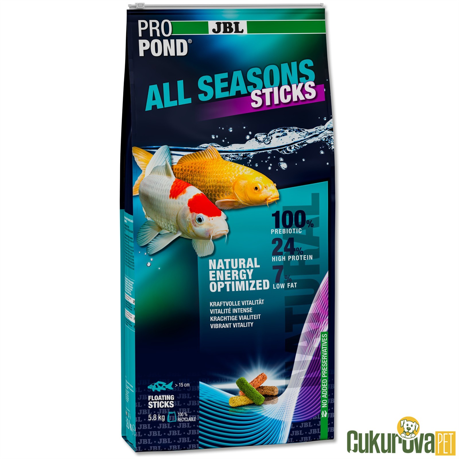 Jbl Propond All Seasons Sticks Yem - 5.8 Kg - 32 L