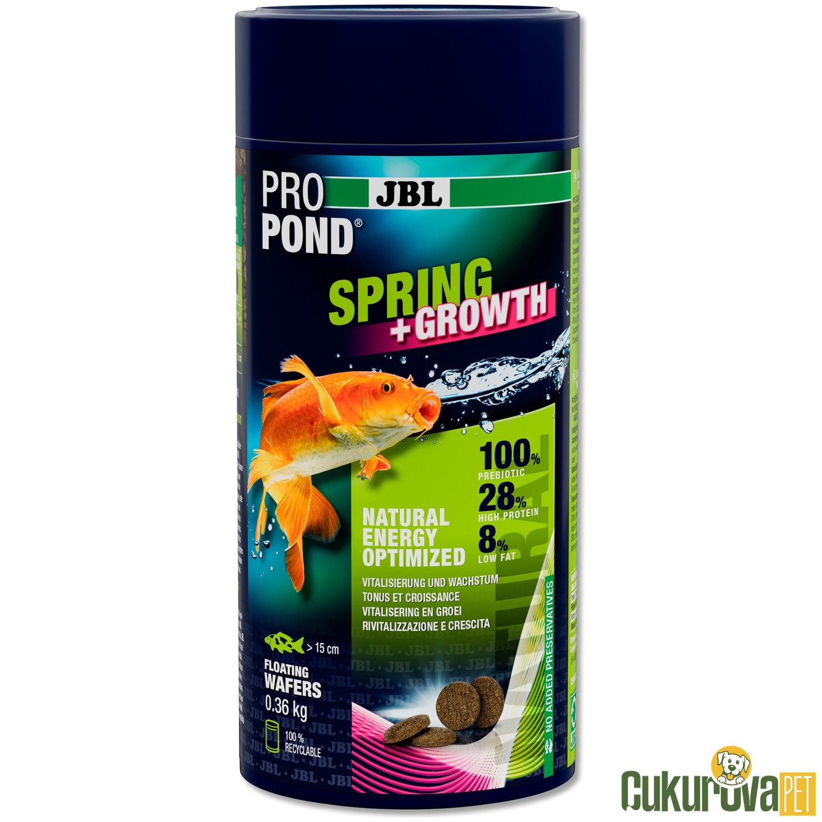 Jbl Propond Spring + Growth Tablet Yem - 0.36 Kg - 1 L