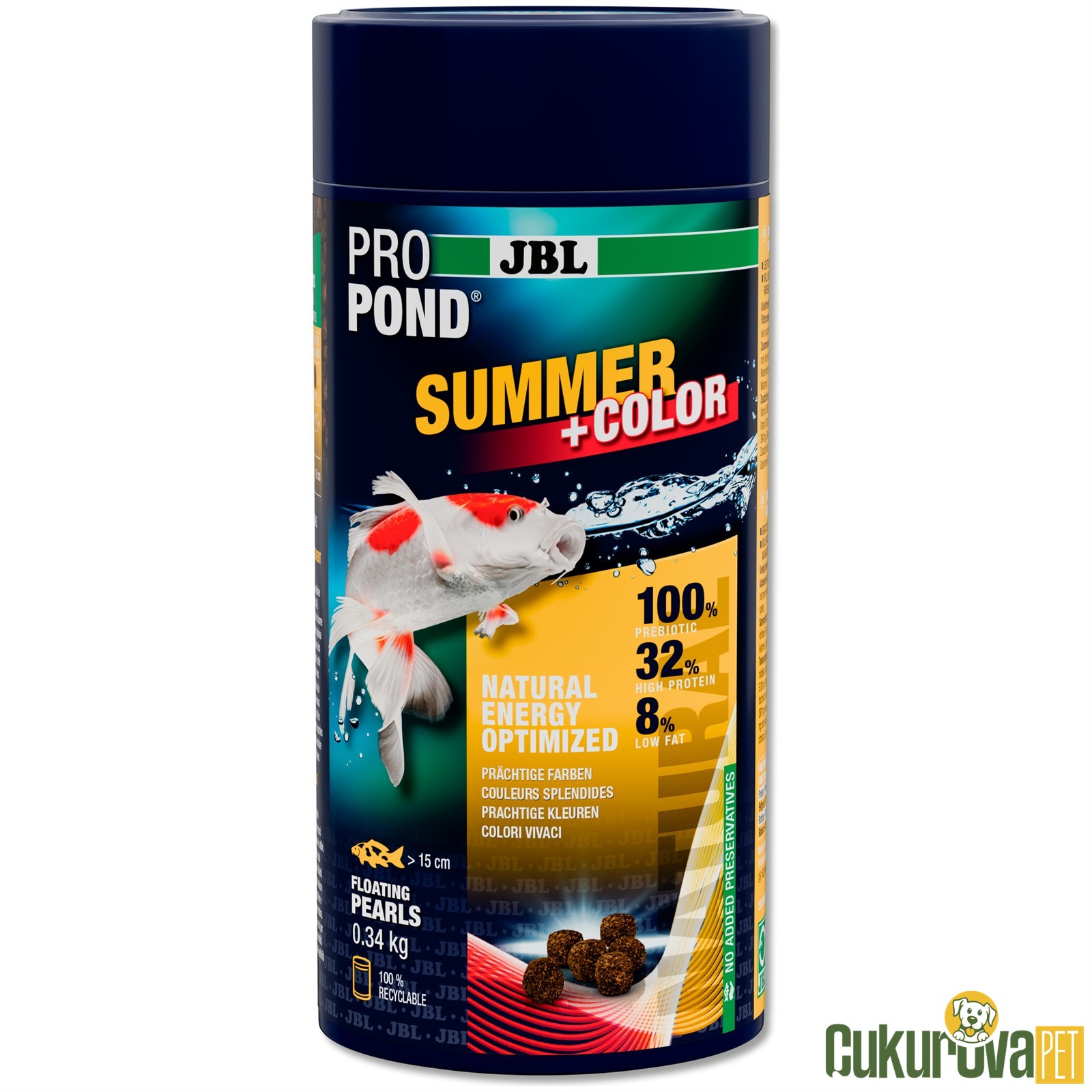 Jbl Pro Pond Summer+Color Pearls Granül Havuz Yemi 340 Gr - 1 L