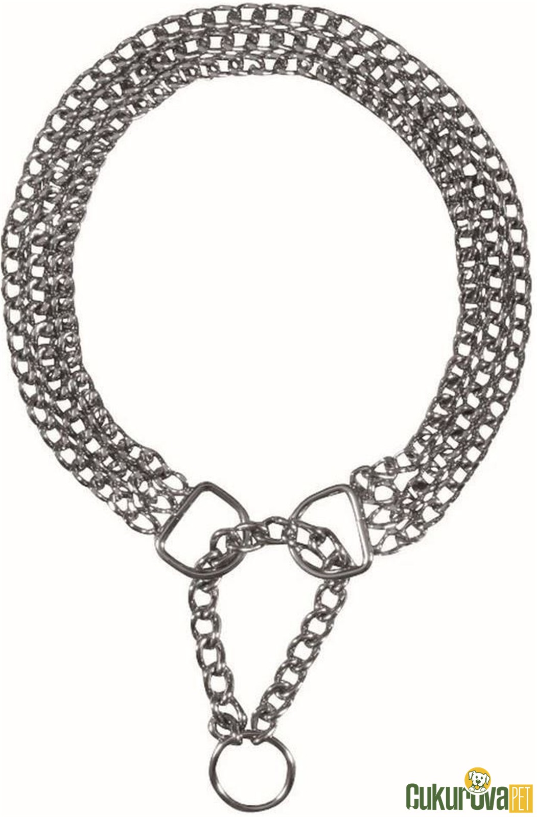 Trixie Köpek Şok Boyun Tasması 3 Sira Zi̇nci̇r Gergi̇nli̇k Gi̇derme L - 50 Cm x 2.5 Mm
