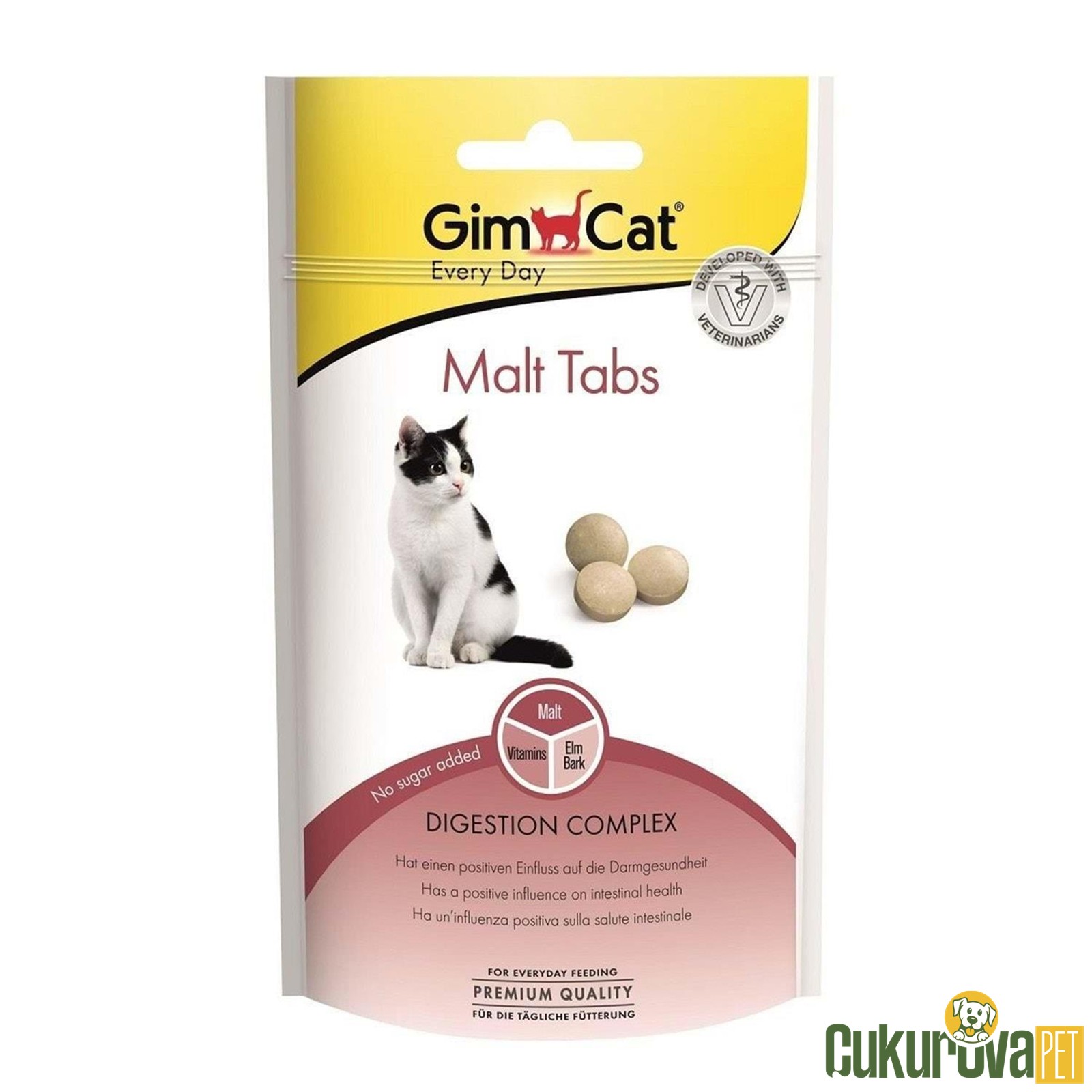 Gimcat Malt Tabs Şekersi̇z Kedi̇ Ödül Maması 40 Gr