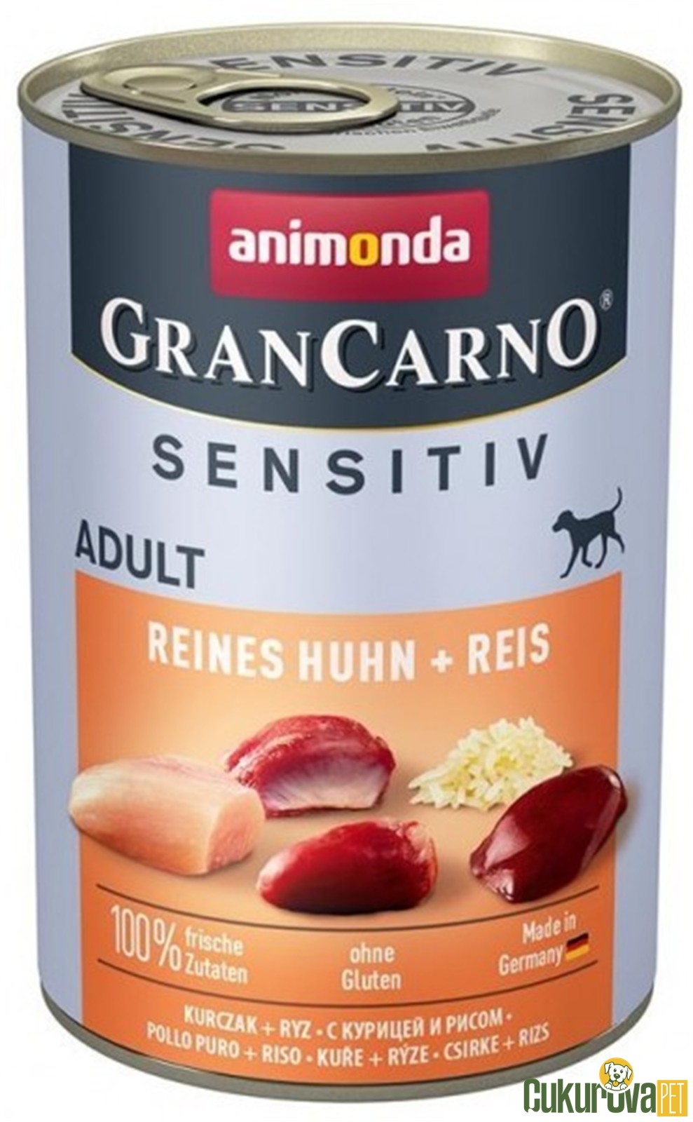 Animonda Gran Carno Sensitive Tavuklu Ve Pi̇ri̇nçli̇ Köpek Konservesi̇ 400 Gr