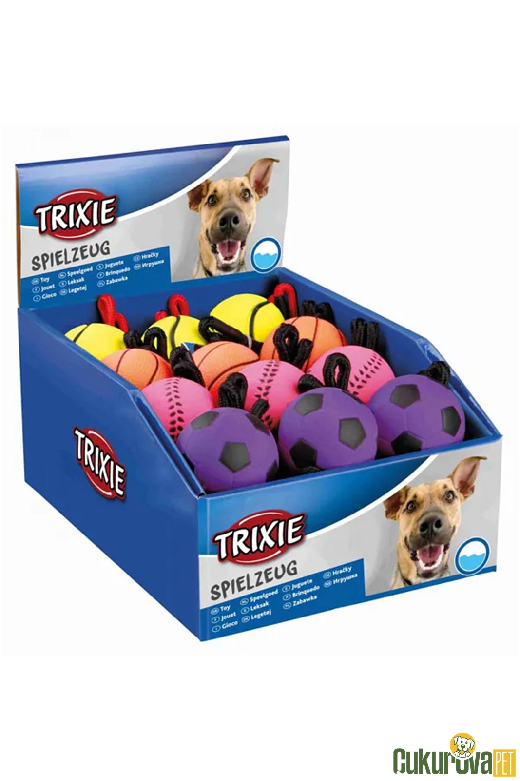 Trixie Köpekler İçi̇n Suda Yüzen Naturel Fosforlu Top 6 Cm
