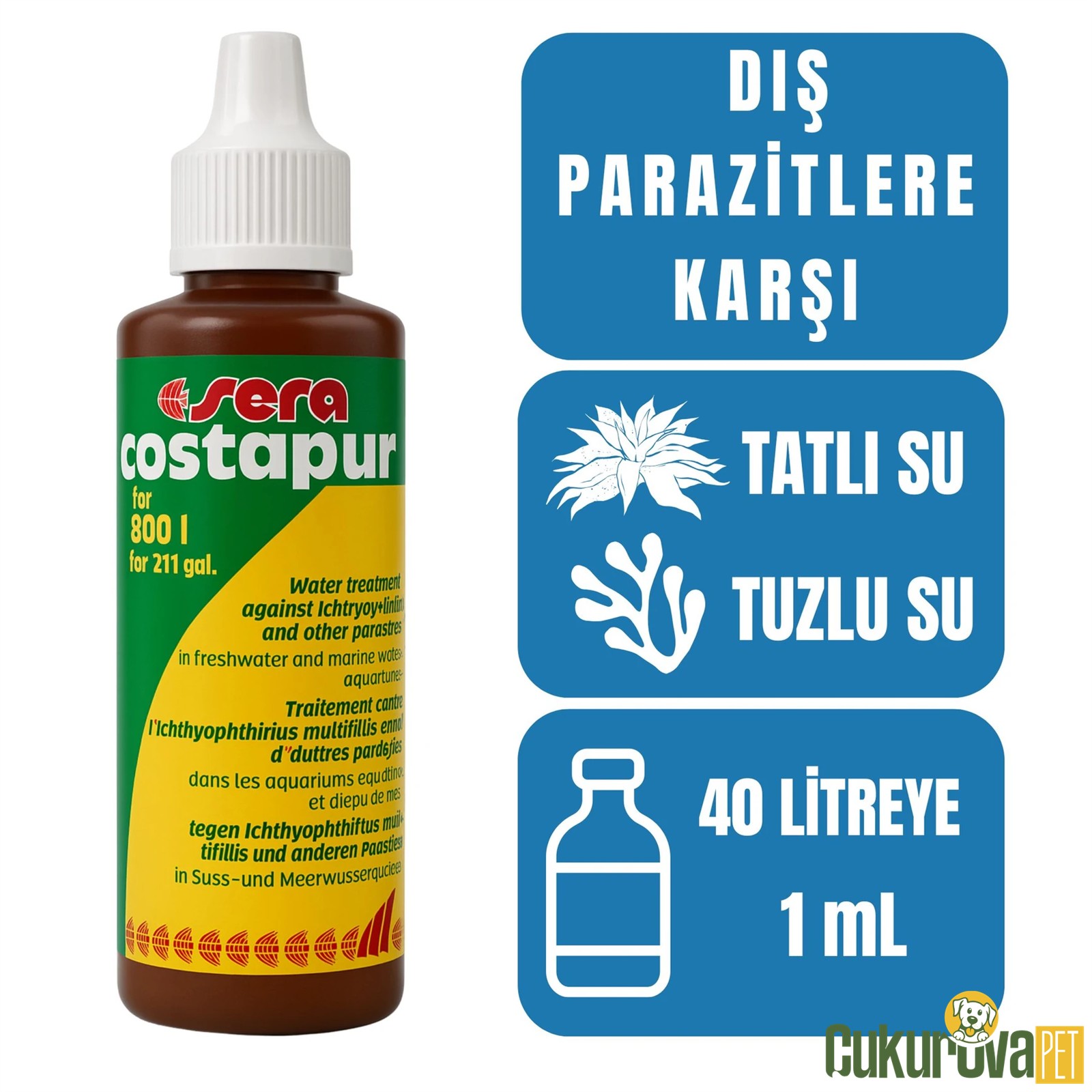 Sera Costapur F Dış Parazit İlacı 50 Ml