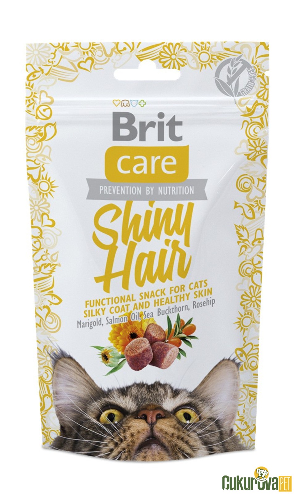 Brit Care Shiny Hair Parlak Ve Sağlıklı Tüyler İçin Tahılsız Kedi Ödül Maması 50 Gr
