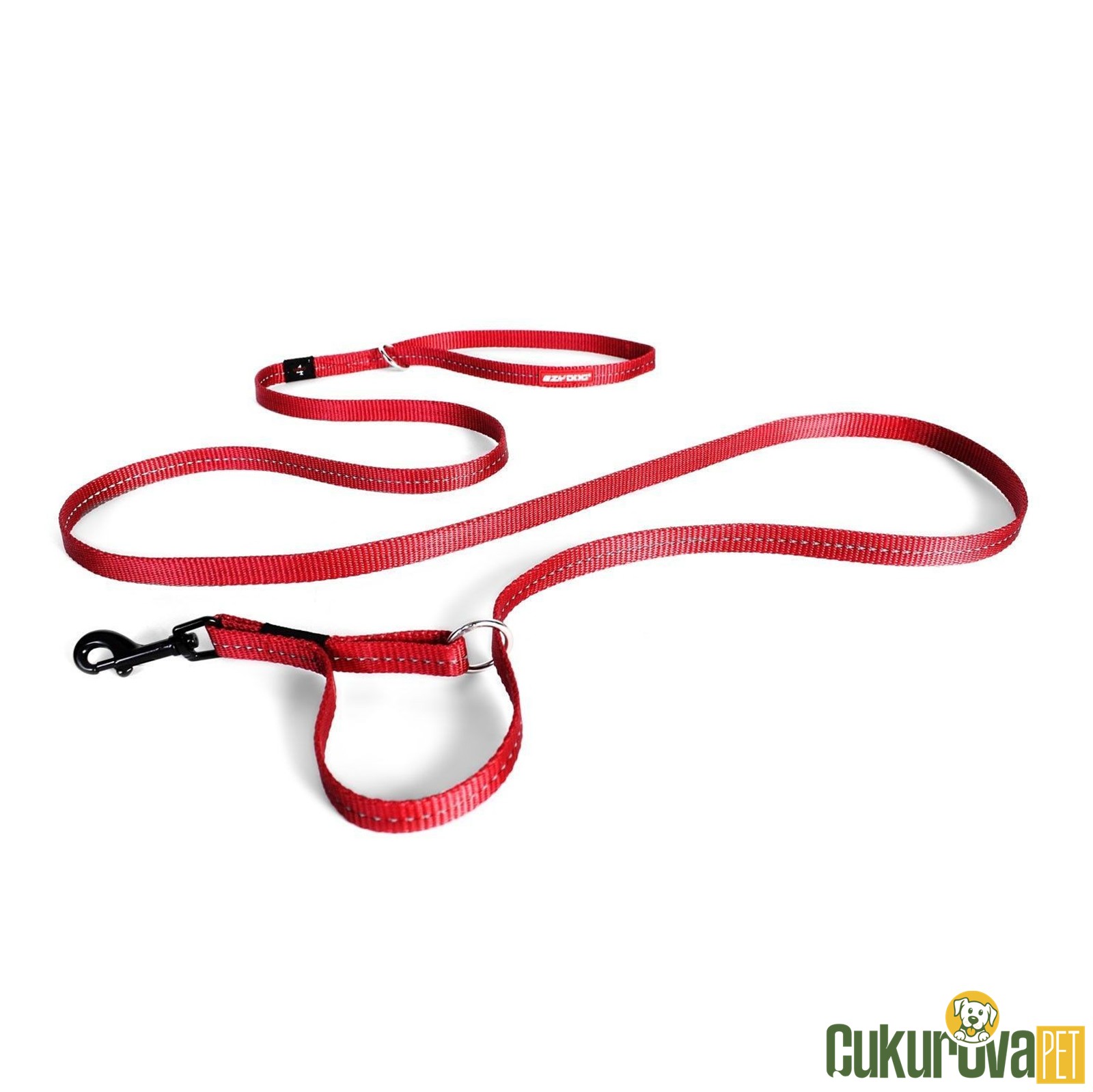 Ezydog Köpek Gezdi̇rme Kayışı Leash Vario 4 Lite 185 Cm - Kırmızı