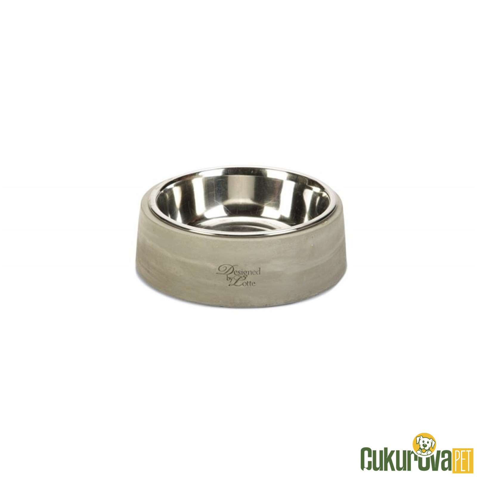 Karlie Kedi & Köpek Beton Mama & Su Kabı 20 x 20 x 6 Cm